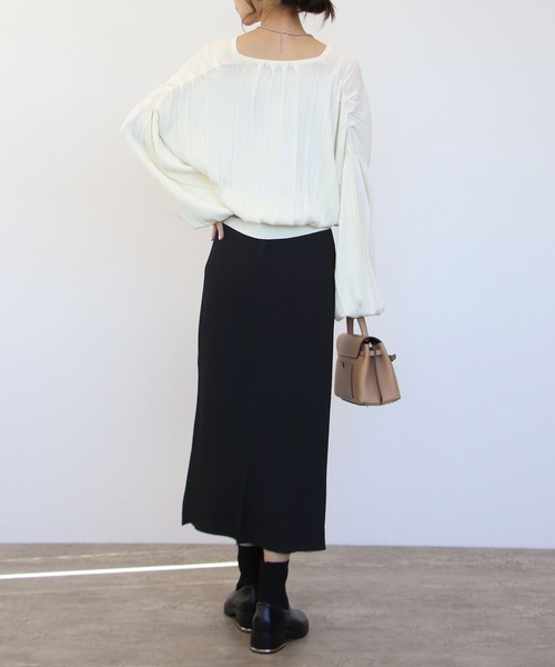 「TITE IN THE STORE」 長袖ニット 38 ブラック レディース_画像9