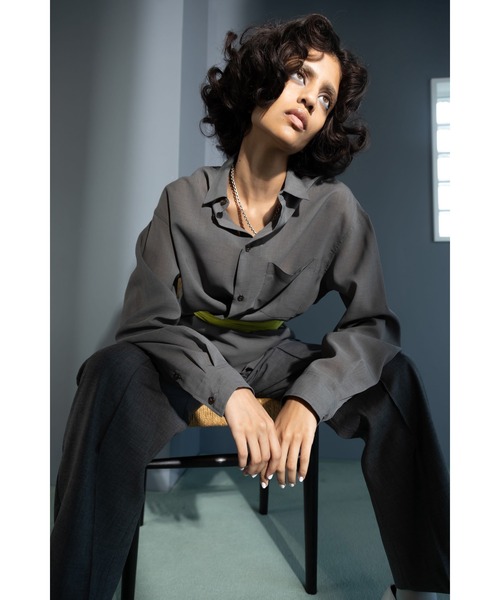G.V.G.V.（ジーヴィージーヴィー） ブラウス シャツ SHEER SHIRT 