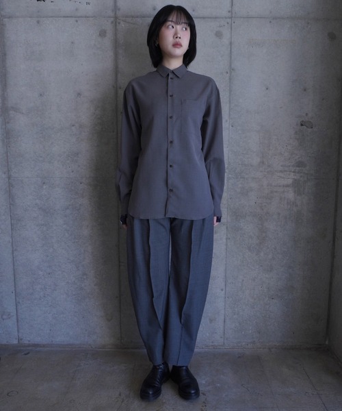G.V.G.V.（ジーヴィージーヴィー） ブラウス シャツ SHEER SHIRT 