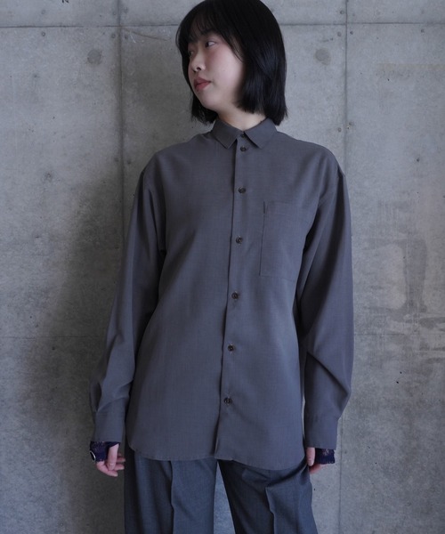 G.V.G.V.（ジーヴィージーヴィー） ブラウス シャツ SHEER SHIRT 