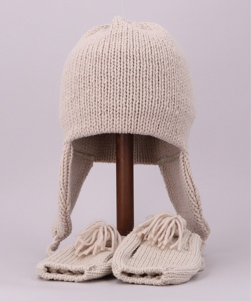 CA4LA（カシラ） ニット帽 ニットキャップ MITTEN FLAP KNIT WATCH