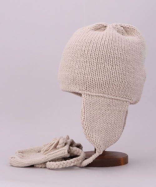 CA4LA（カシラ） ニット帽 ニットキャップ MITTEN FLAP KNIT WATCH
