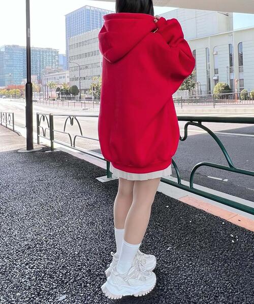 [Figments] Zip выше Parker LARGE лиловый женский 