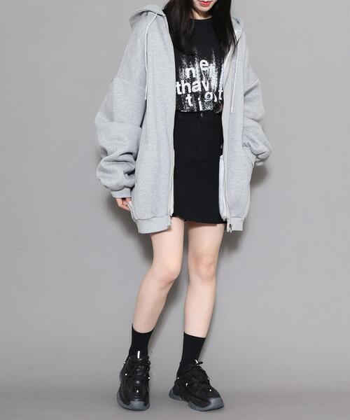 [Figments] Zip выше Parker LARGE лиловый женский 