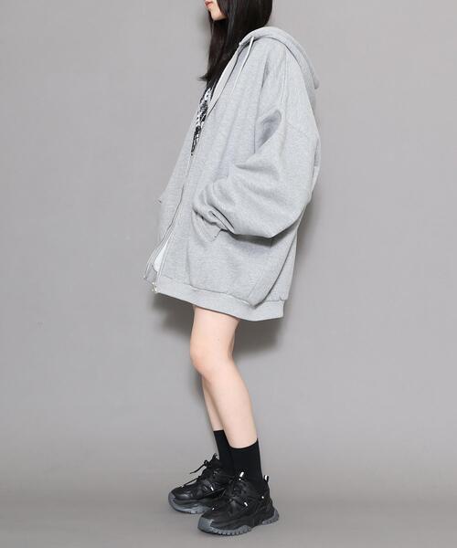 [Figments] Zip выше Parker LARGE лиловый женский 