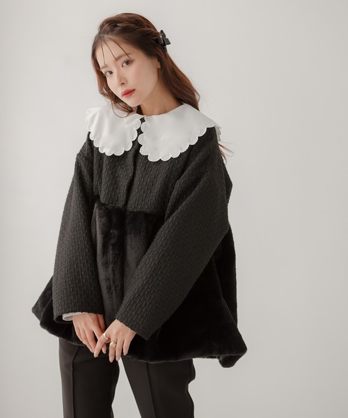 「Fit more」 長袖ブラウス FREE ベージュ レディース_画像2