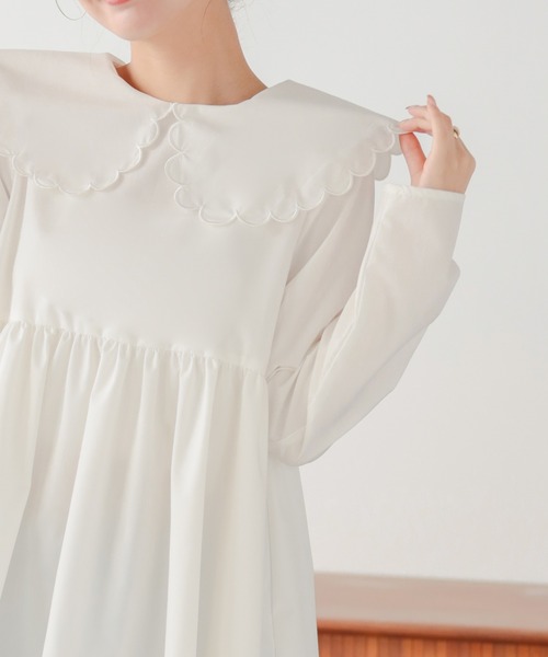 「Fit more」 長袖ブラウス FREE ベージュ レディース_画像5