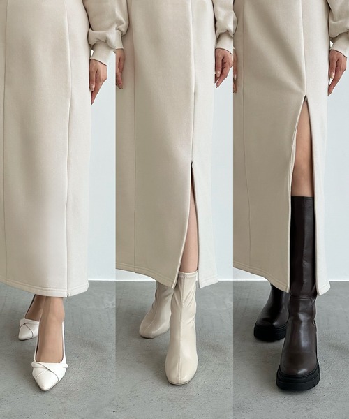 「CENEA」 長袖ワンピース MEDIUM チャコール レディース_画像7