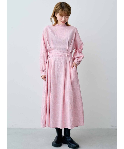 「MEDE19F」 長袖ワンピース MEDIUM グリーン レディース_画像2