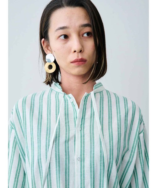 「MEDE19F」 長袖ワンピース MEDIUM グリーン レディース_画像5