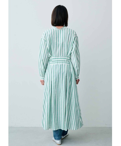 「MEDE19F」 長袖ワンピース MEDIUM グリーン レディース_画像9