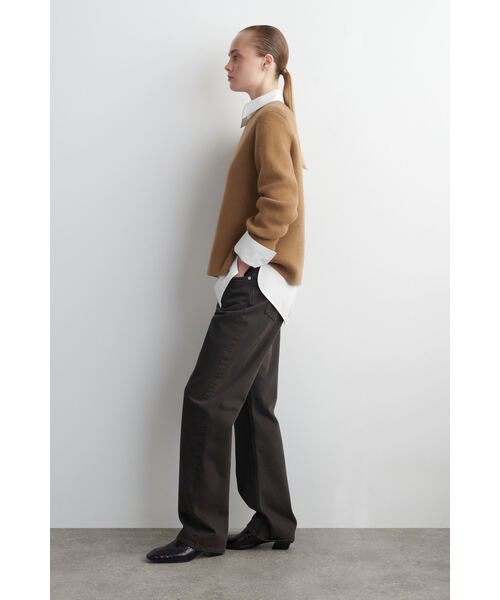 「COS」 長袖ニット X-SMALL ブラウン レディース_画像4