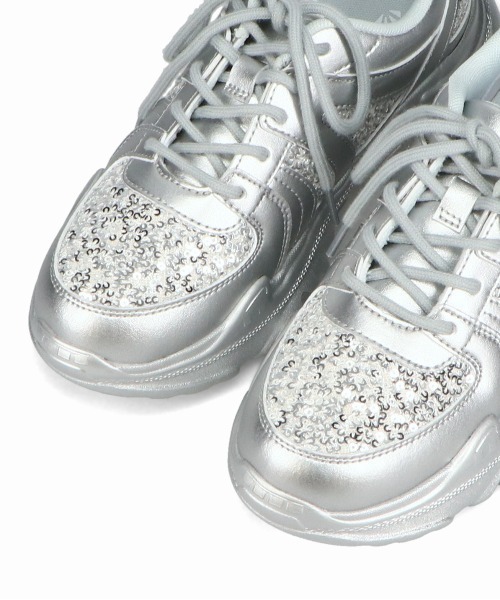 「ORiental TRaffic」 ローカットスニーカー 41 ブラック レディース_画像4