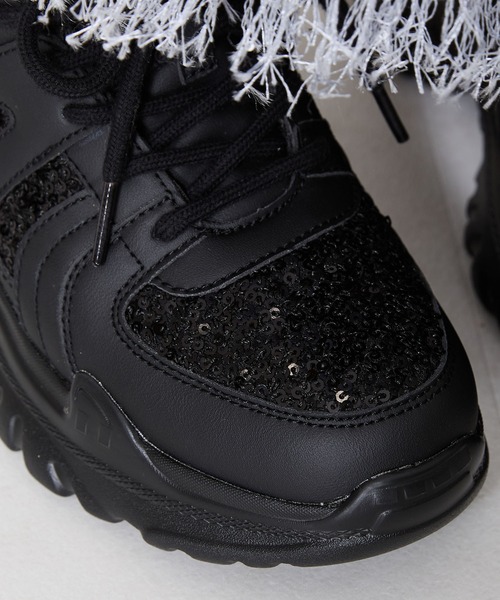 「ORiental TRaffic」 ローカットスニーカー 41 ブラック レディース_画像9