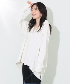 パーカー uvカット ＼再入荷／UVカットバッグギャザーパーカー レディース