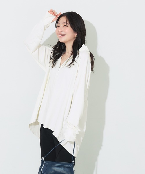 coca（コカ） パーカー 「田中里奈様着用」UVカットバッグギャザー