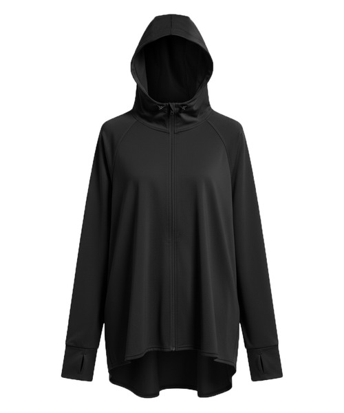 coca（コカ） パーカー UVカットバッグギャザーパーカー レディース