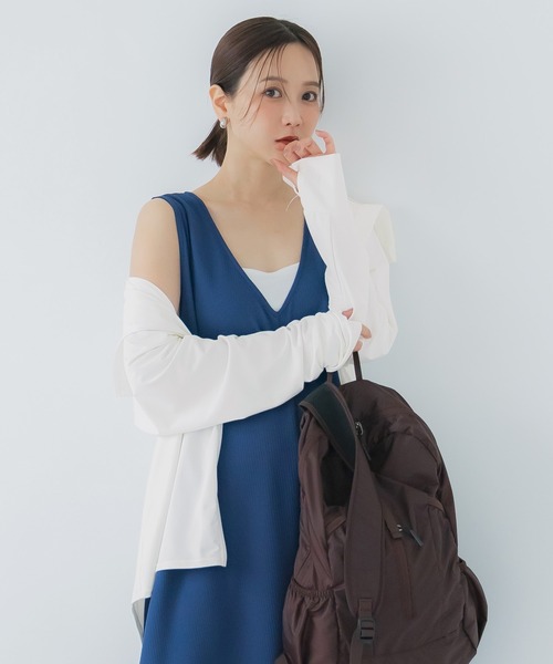 coca（コカ） パーカー 「田中里奈様着用」UVカットバッグギャザー