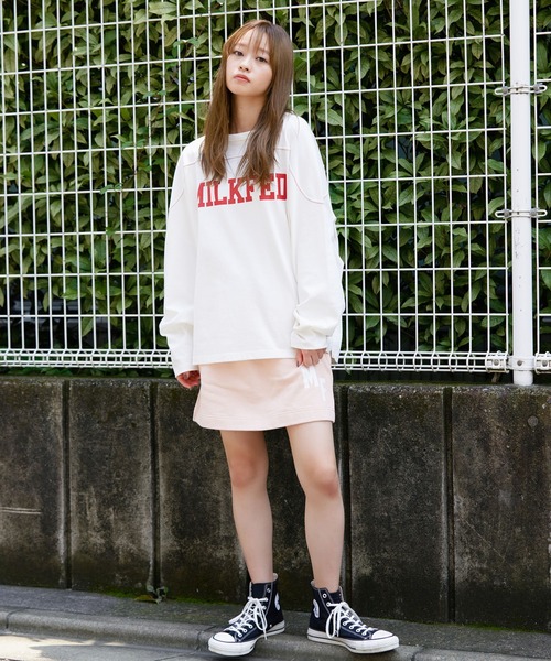 「MILKFED.」 長袖カットソー ONE SIZE ネイビー レディース_画像3