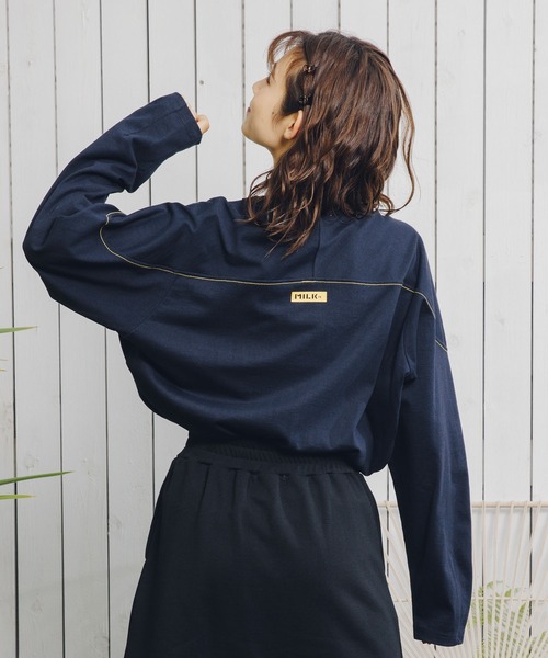 「MILKFED.」 長袖カットソー ONE SIZE ネイビー レディース_画像5