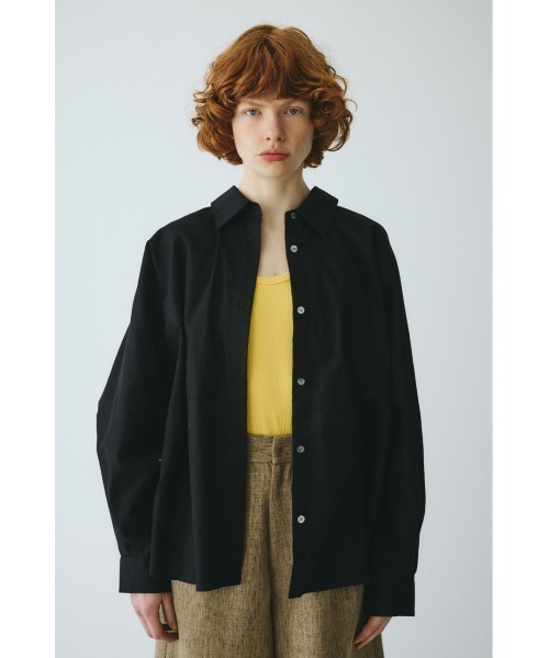 ブラウス シャツ Back shirring shirt　　バックシャーリングシャツ レディースの画像
