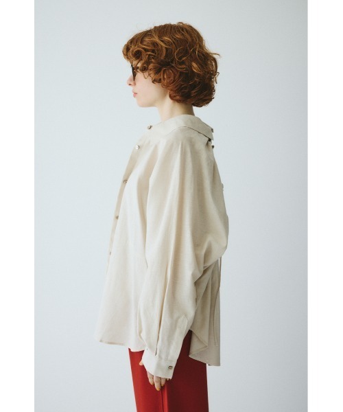 ブラウス シャツ Back shirring shirt　　バックシャーリングシャツ レディースの画像