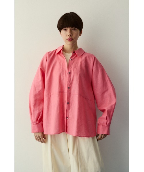 ブラウス シャツ Back shirring shirt　　バックシャーリングシャツ レディースの画像