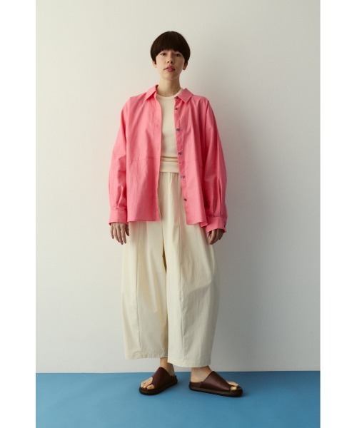 ブラウス シャツ Back shirring shirt　　バックシャーリングシャツ レディースの画像