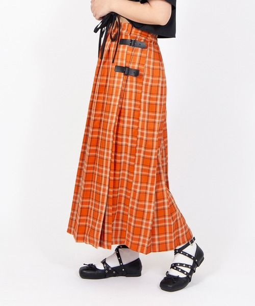 PUNYUS（プニュズ） スカート 夏 チェック柄ラップスカート : ZOZOTOWN