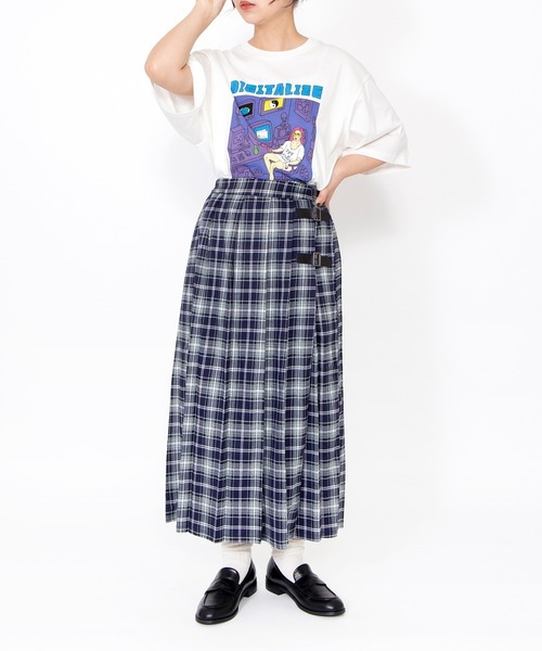 PUNYUS（プニュズ） スカート 夏 チェック柄ラップスカート : ZOZOTOWN