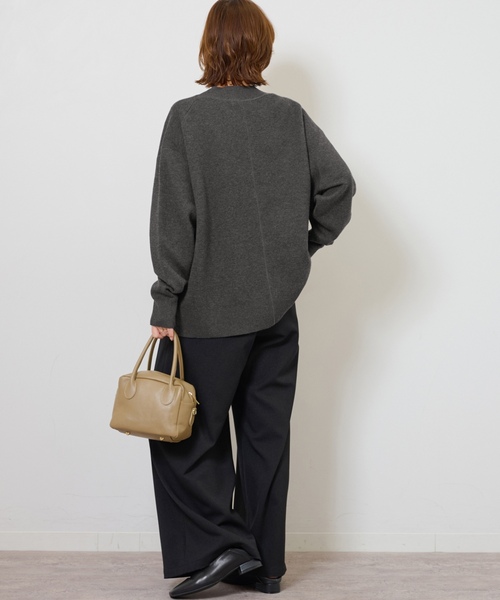 「JOURNAL STANDARD relume」 ニットカーディガン FREE ネイビー レディースの画像
