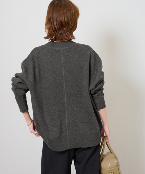 「JOURNAL STANDARD relume」 ニットカーディガン FREE ネイビー レディースの画像