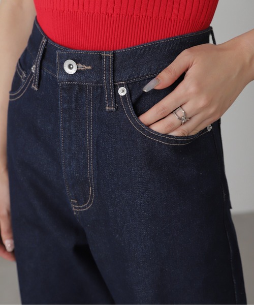 「FREE'S MART」 デニムパンツ X-SMALL ブラック系その他 レディース_画像8