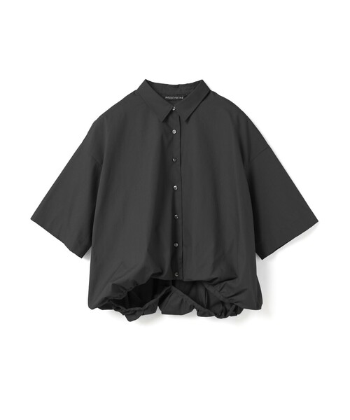 P440/美品 mizuiroind ブラウス バルーンスリーブ 濃紺 mizuiroind（ミズイロインド） ブラウス シャツ 「WEB限定」「mizuiro