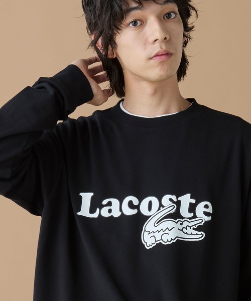 「LACOSTE」 長袖Tシャツ 5 ブラック メンズ_画像9