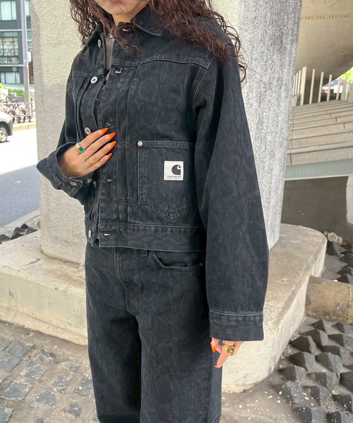 デニムジャケット gジャン 「CARHARTT WIP 」 W' BELMAR JACKET レディース メンズの画像