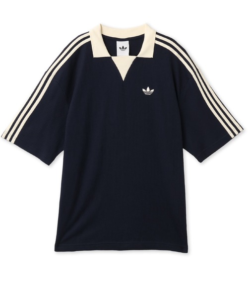 ブリンカーズ 7分袖 ワッフルポロシャツ M adidas（アディダス） ポロシャツ 半袖 adidas WAFFLE JERSEY