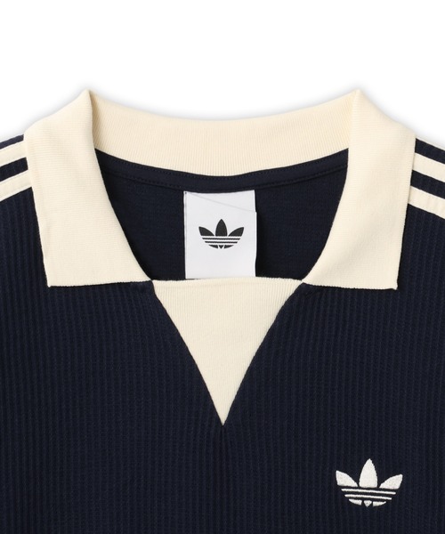 アディダス　オリジナルス　ワッフル　ポロシャツ　Sサイズ adidas（アディダス） ポロシャツ 半袖 adidas WAFFLE JERSEY