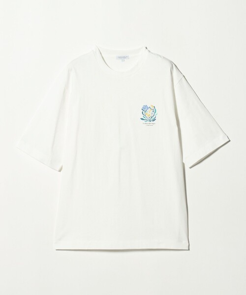 A DAY IN THE LIFE tシャツ フラワー アートプリント リラックス