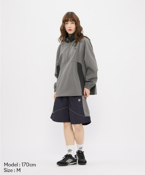 umbro（アンブロ） ジャージ オーバーサイズハーフジップトップ