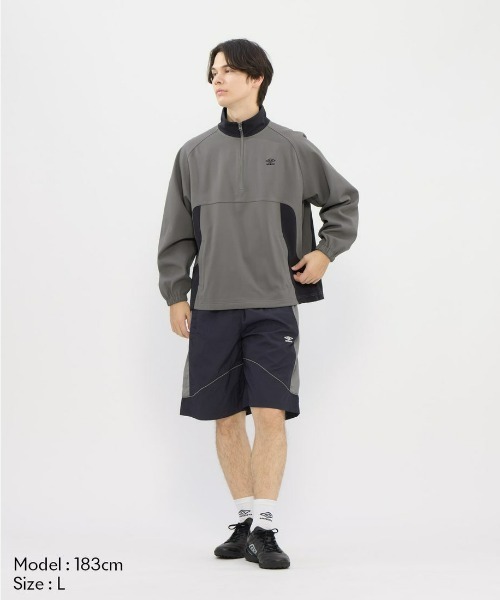 umbro（アンブロ） ジャージ オーバーサイズハーフジップトップ