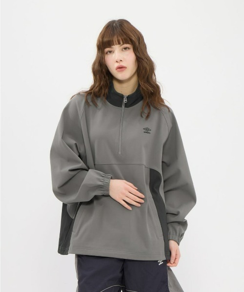 umbro（アンブロ） ジャージ オーバーサイズハーフジップトップ