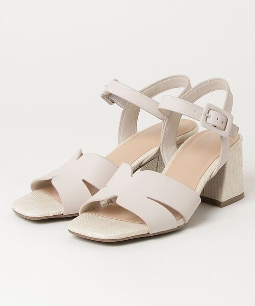 「ROCKPORT」 ヒールサンダル 23.0cm オフホワイト レディース_画像9