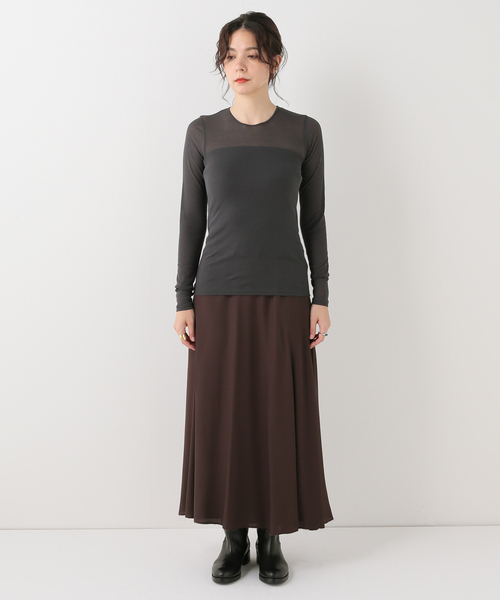 「Plage」 長袖カットソー - グレー レディース_画像7