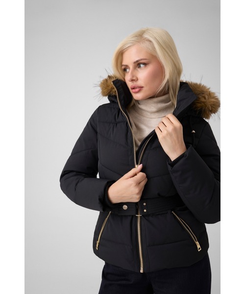 GUESS（ゲス） ダウンコート ダウンジャケット FATEMA Belted Puffer
