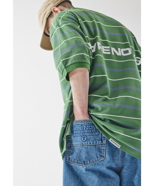 APE ポロシャツ A BATHING APE（アベイシングエイプ） ポロシャツ SOLID CAMO JACQUARD