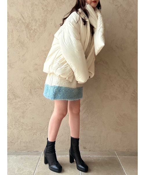 dazzlin（ダズリン） ダウンコート ダウンジャケット スタンドミドル