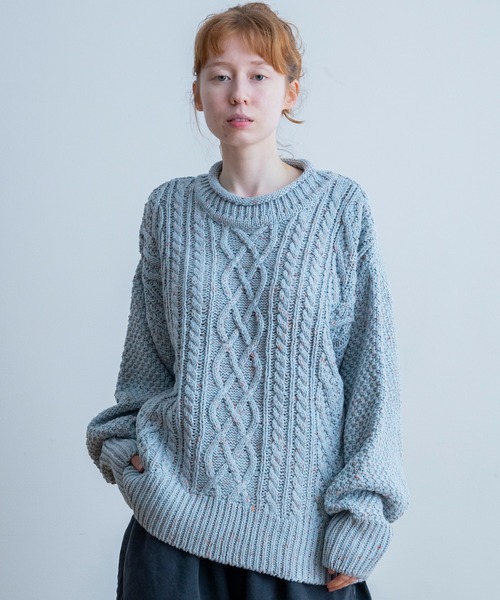セーター ニット Universal Style Wear ネップ フィッシャーマン 