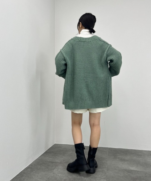 ISOOK カーディガン I-SOOK カーディガン 「ISOOK / アイスー」シアーダンボール2way