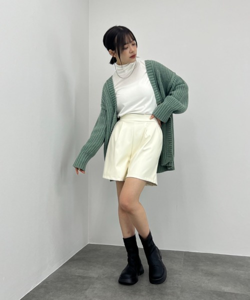 カーディガン 「ISOOK / アイスー」オーバーサイズニットカーディガン  